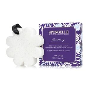 Spongelle BlackBerry Infused Body Wash Buffer - White and Purple